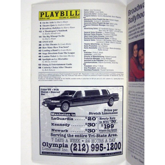 Stanley Playbill March 1997 Pam Gems Barton Tinapp Anthony Sher Royal National - Picture 3 of 7